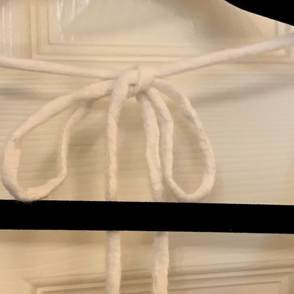 OLIA Ivory Cotton Gauze Backless Dress Size XL - Picture 12 of 14